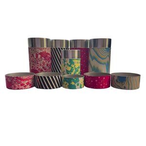 Teavana / Tea Tins Storage Containers of Five EMPTY Airtight Seal Light Blocking